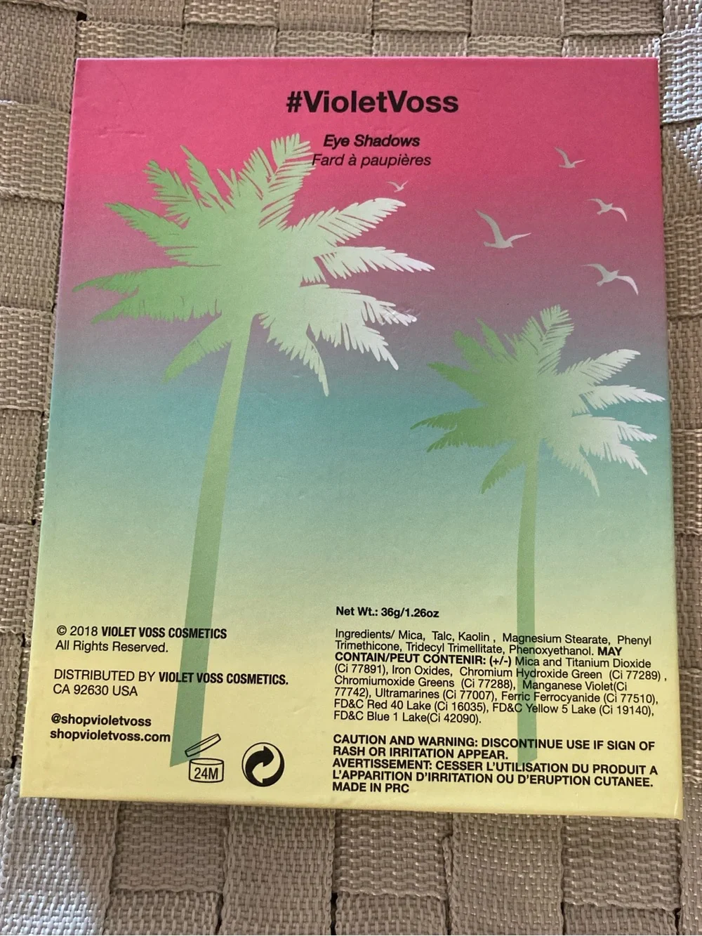 VIOLET VOSS 'Flamingo' Eyeshadow Palette - 20 shades